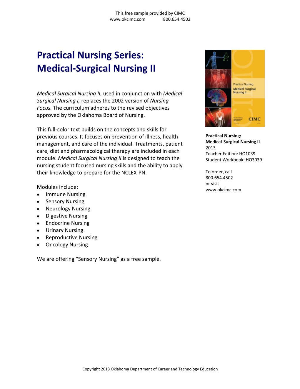 Medical-Surgical Nursing II