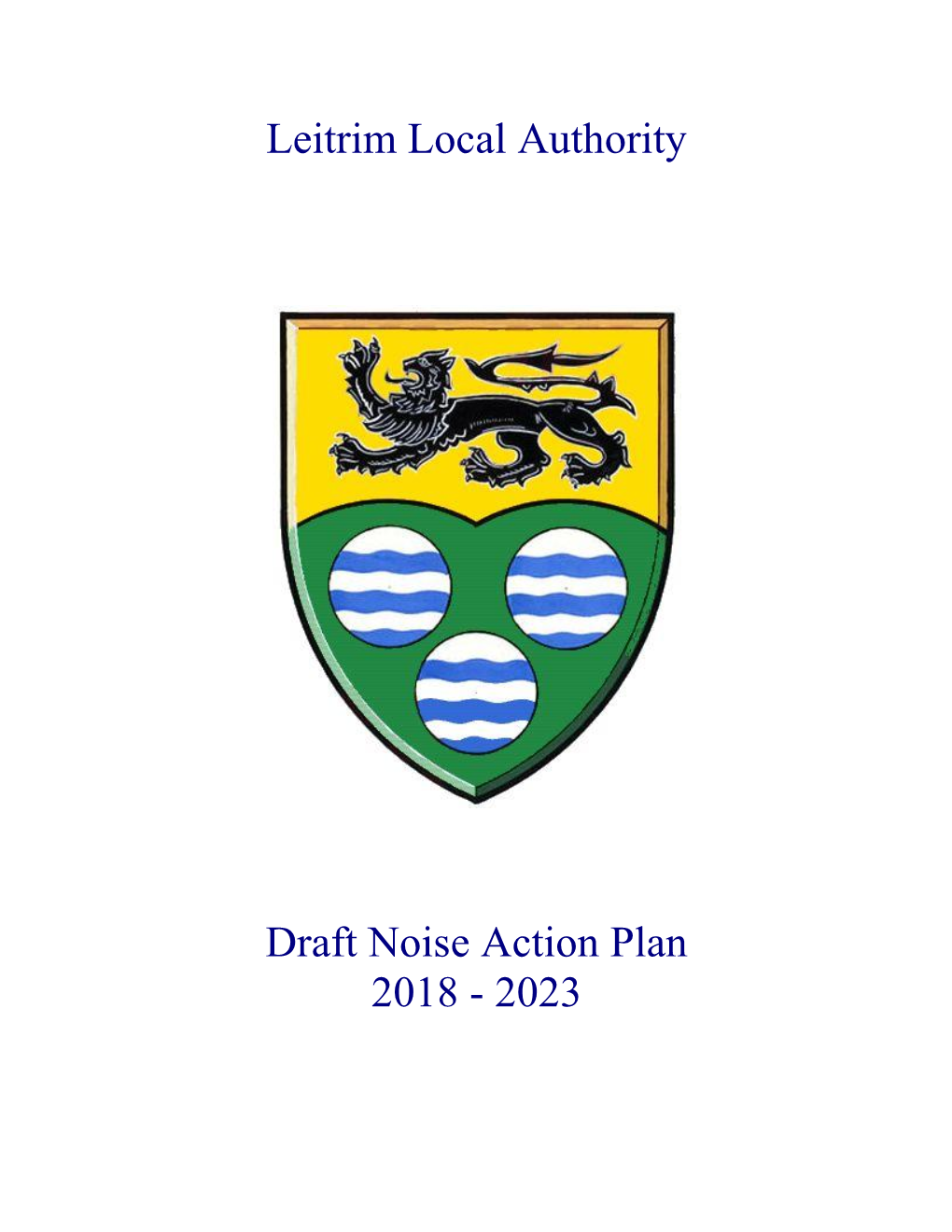 Leitrim Local Authority Draft Noise Action Plan 2018