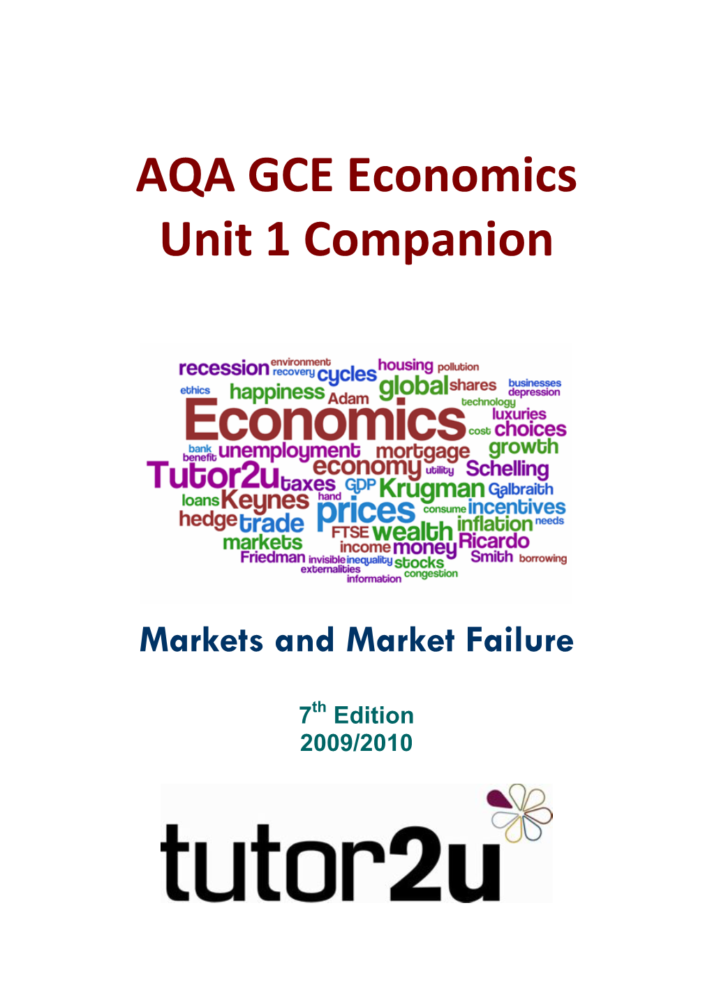 AS Economics: Markets and Market Failure