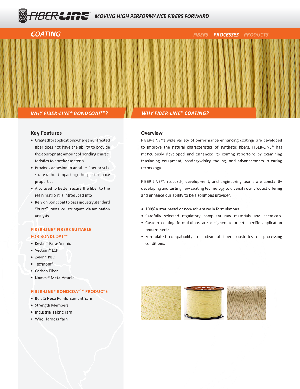 Coating Fibers Processes Products