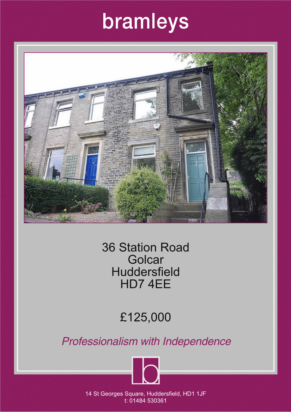 36 Station Road Golcar Huddersfield HD7 4EE £125,000