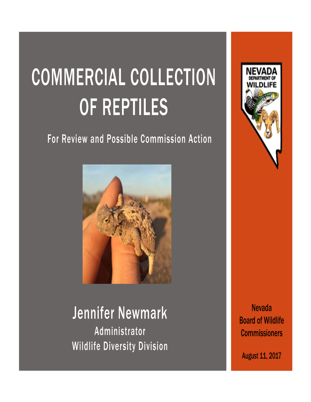 Commercial Collection of Reptiles