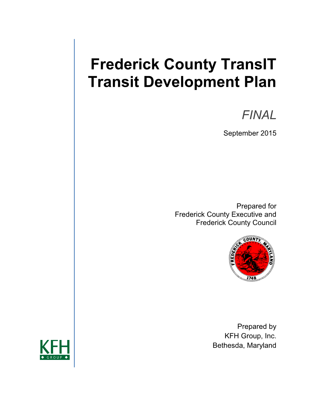 Frederick County Transit Transit Development Plan