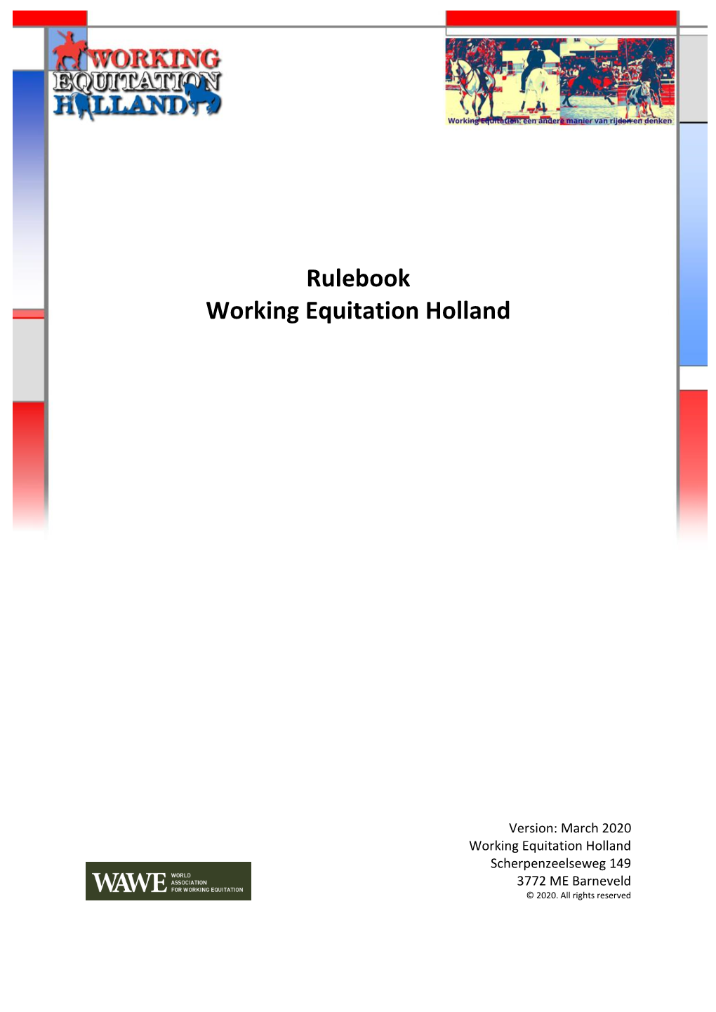 Rulebook Working Equitation Holland