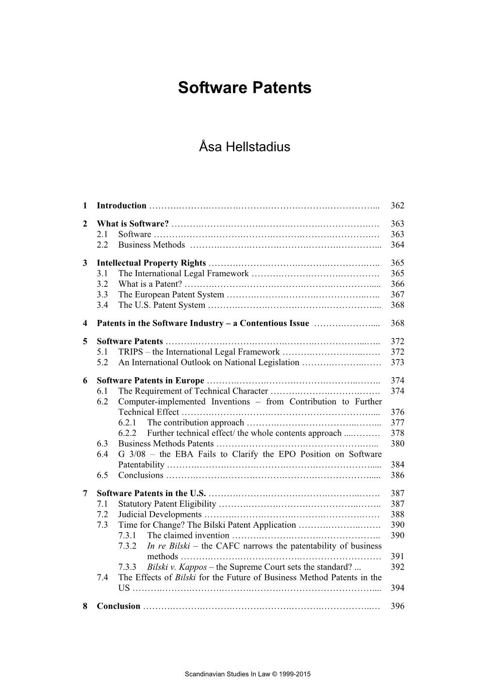 Software Patents