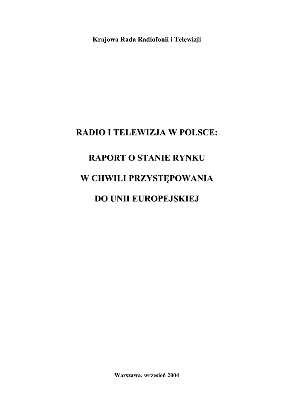 Radio I Telewizja W Polsce