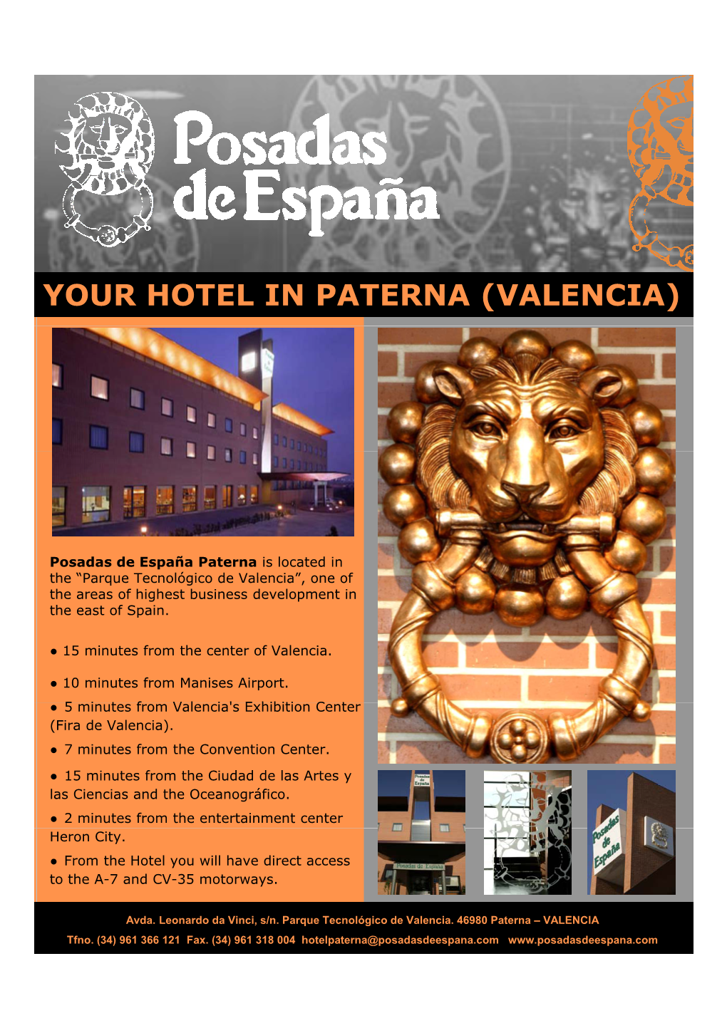 Your Hotel in Paterna (Valencia)