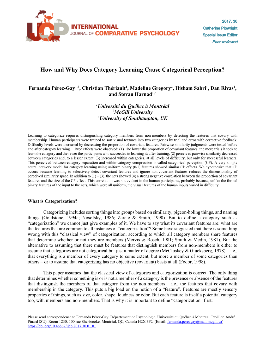 How and Why Does Category Learning Cause Categorical Perception?