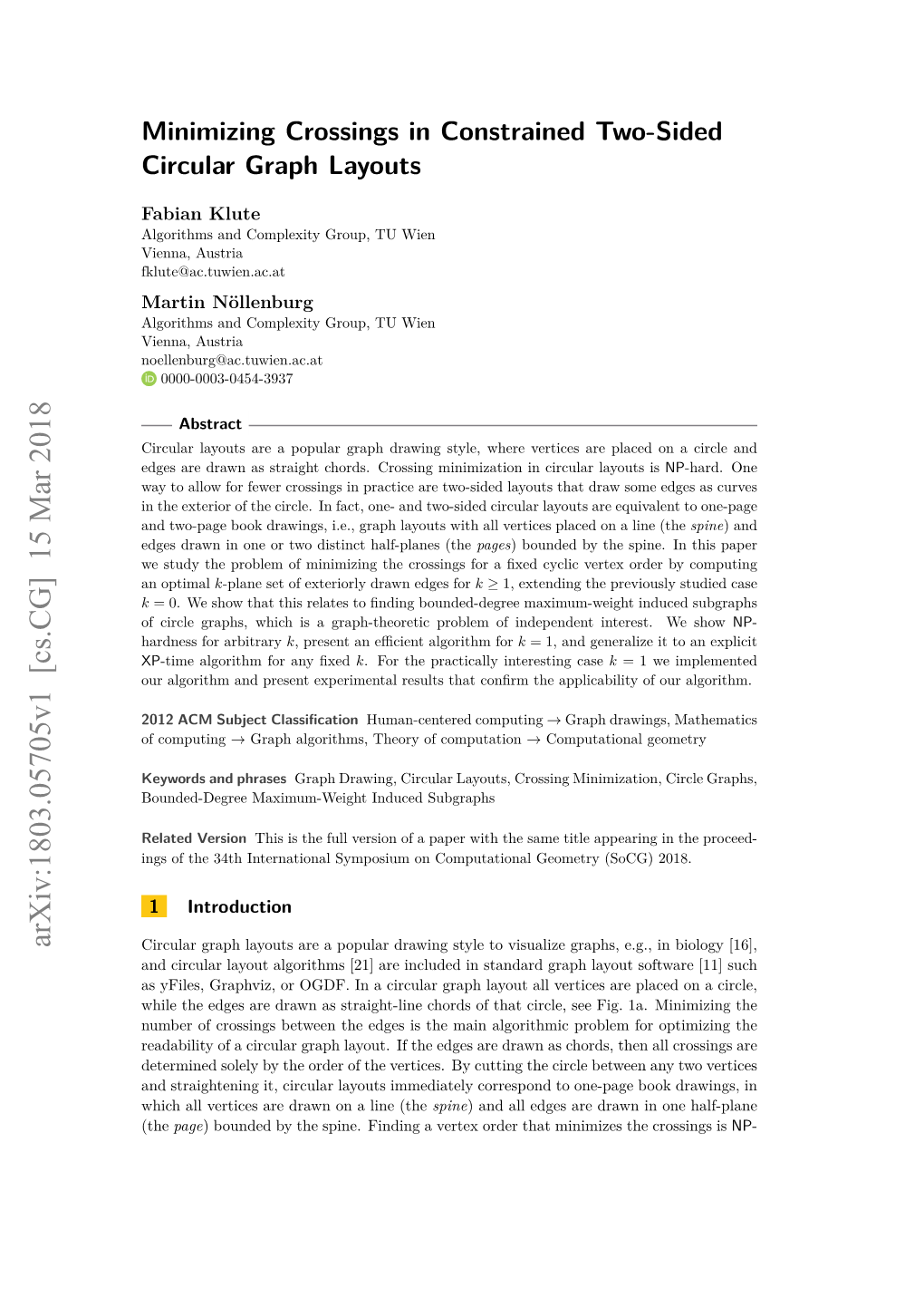 Minimizing Crossings in Constrained Two-Sided Circular Graph Layouts