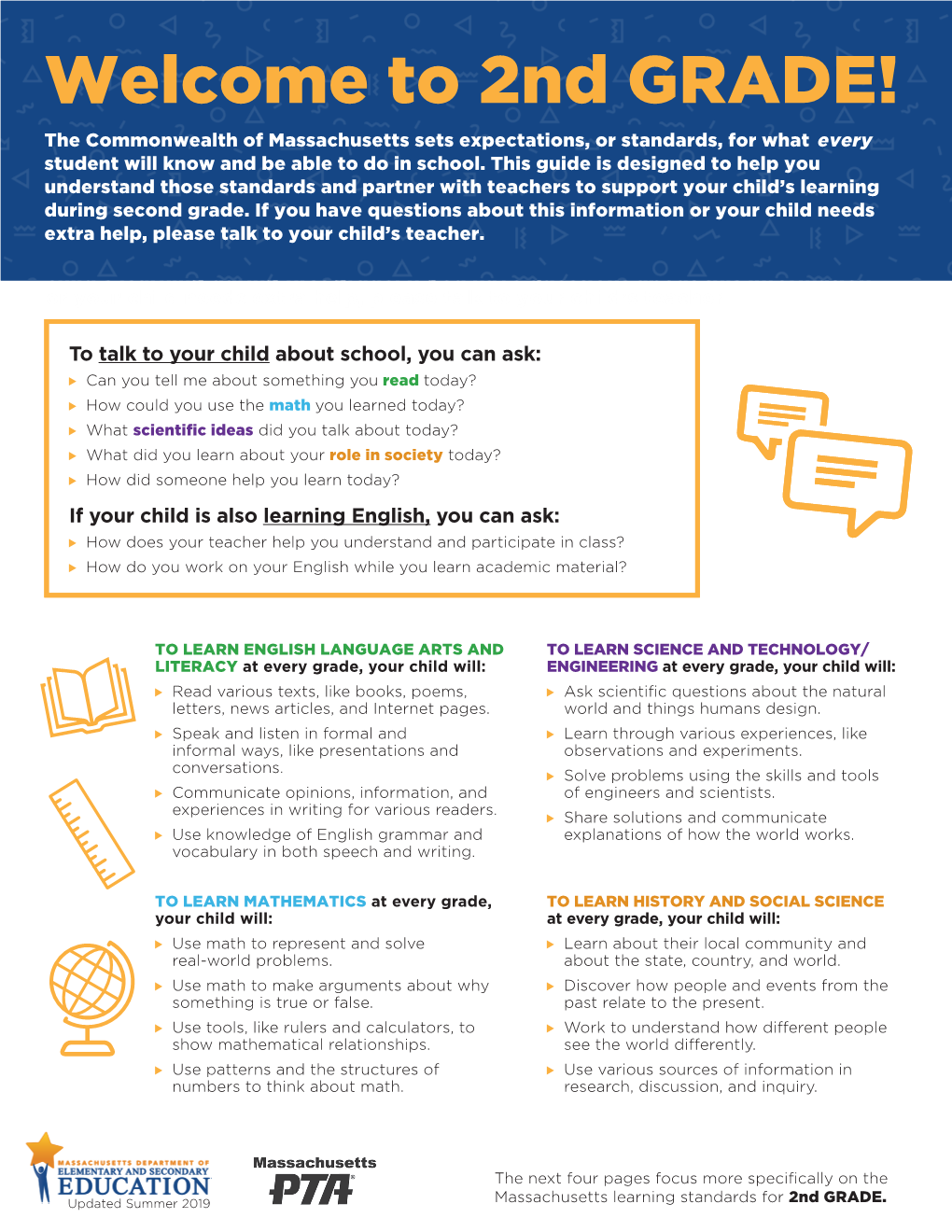 DESE Standards Handout Second Grade – English