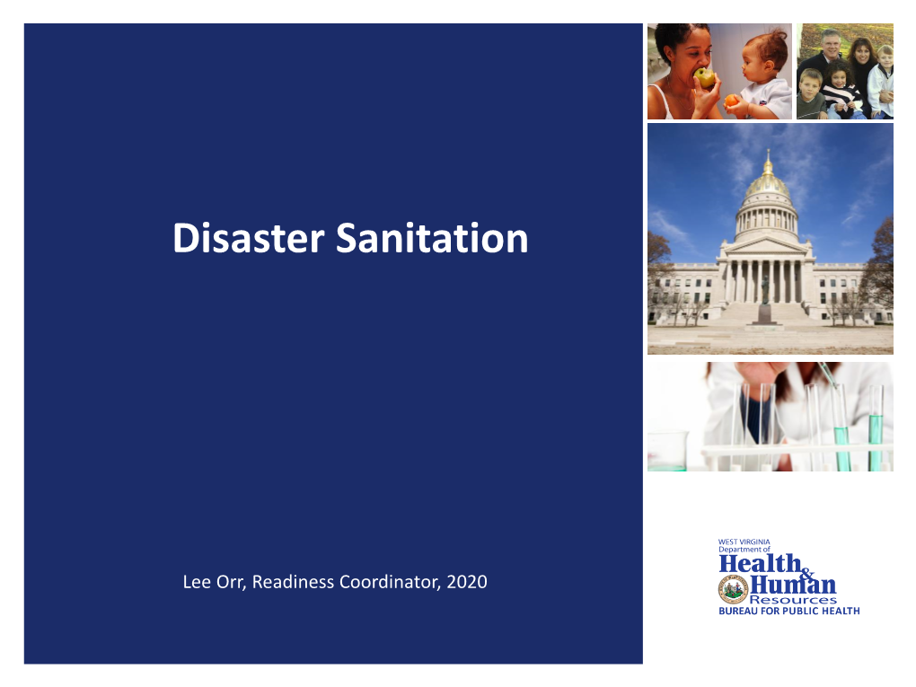 Disaster Sanitation