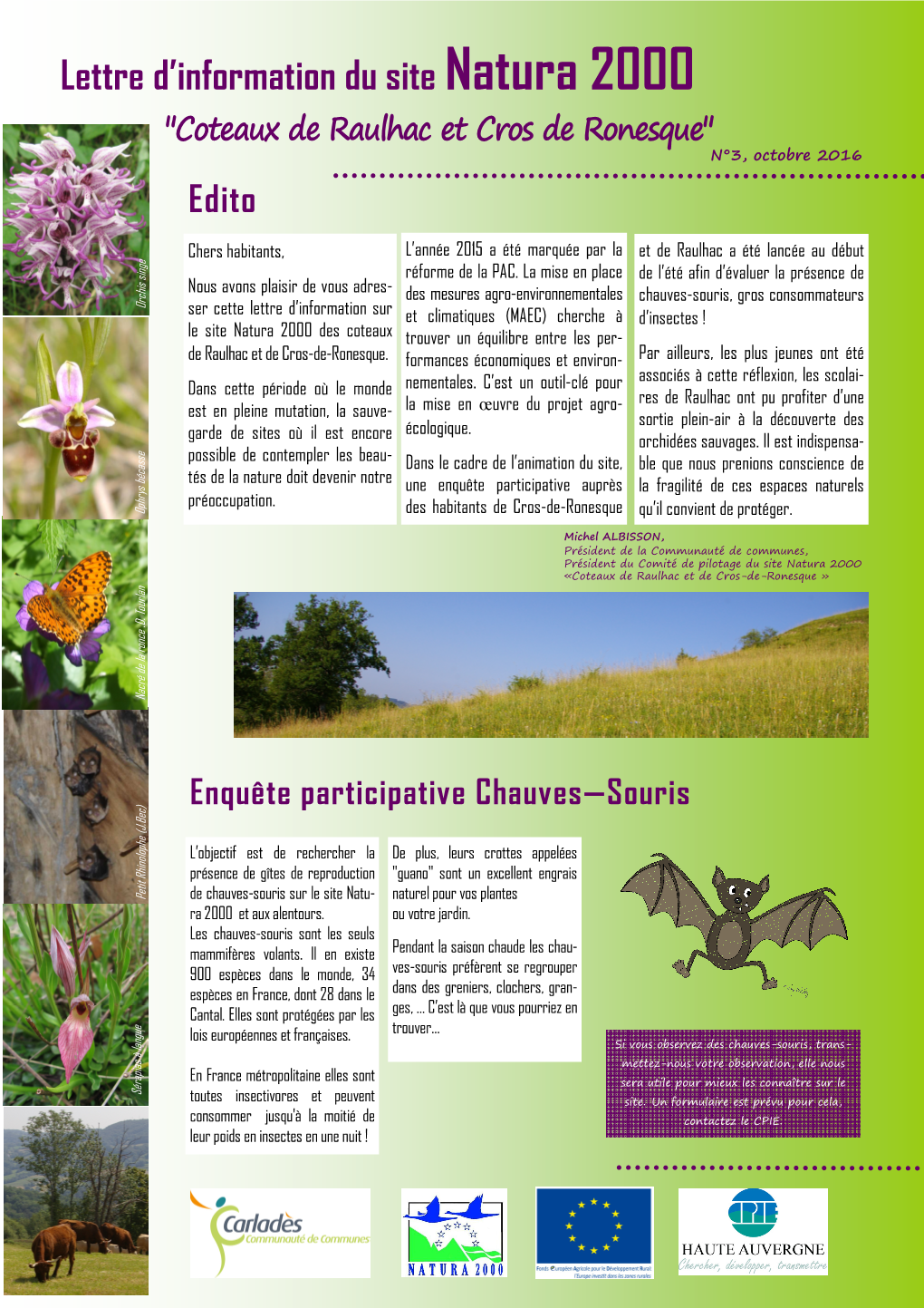 Lettre Info Site Natura 2000 Raulhaccros 2016.Pub