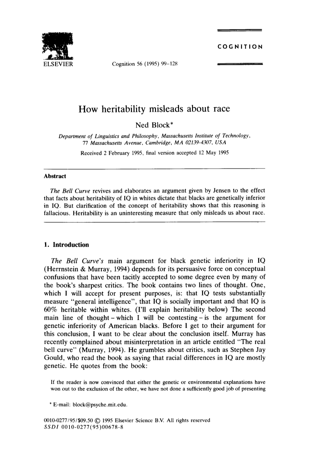 How Heritability Misleads About Race