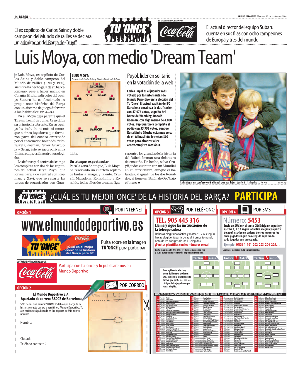 Luismoya,Conmedio'dreamteam'