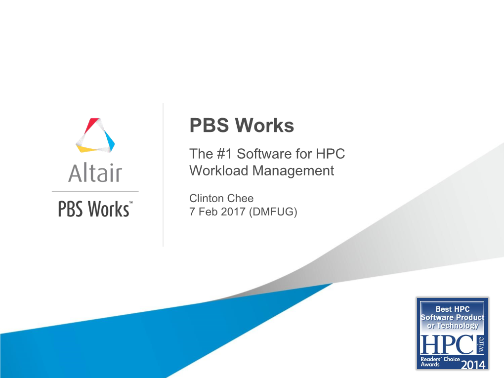 Why Altair and PBS Works?