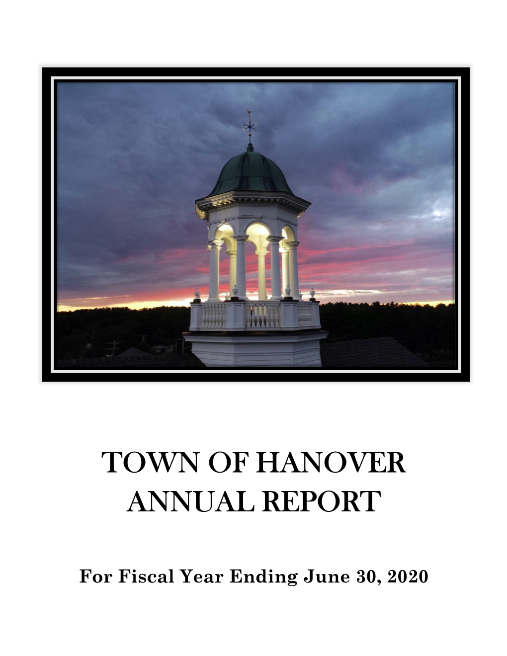 Town of Hanover 2020 Annual Town Report