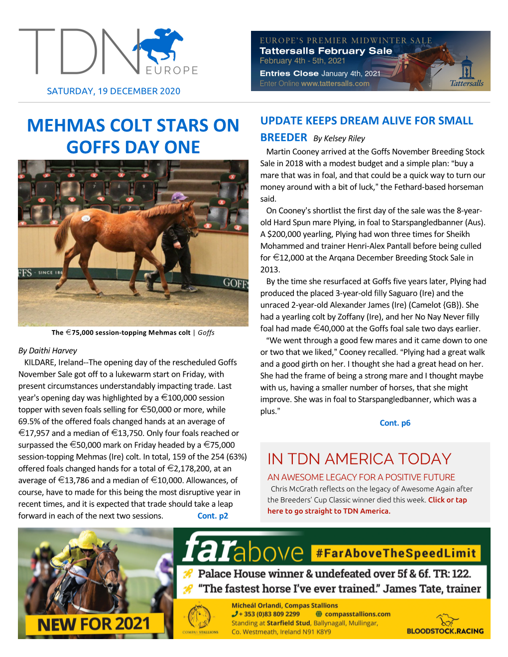 Tdn Europe • Page 2 of 12 • Thetdn.Com Saturday • 19 December 2020