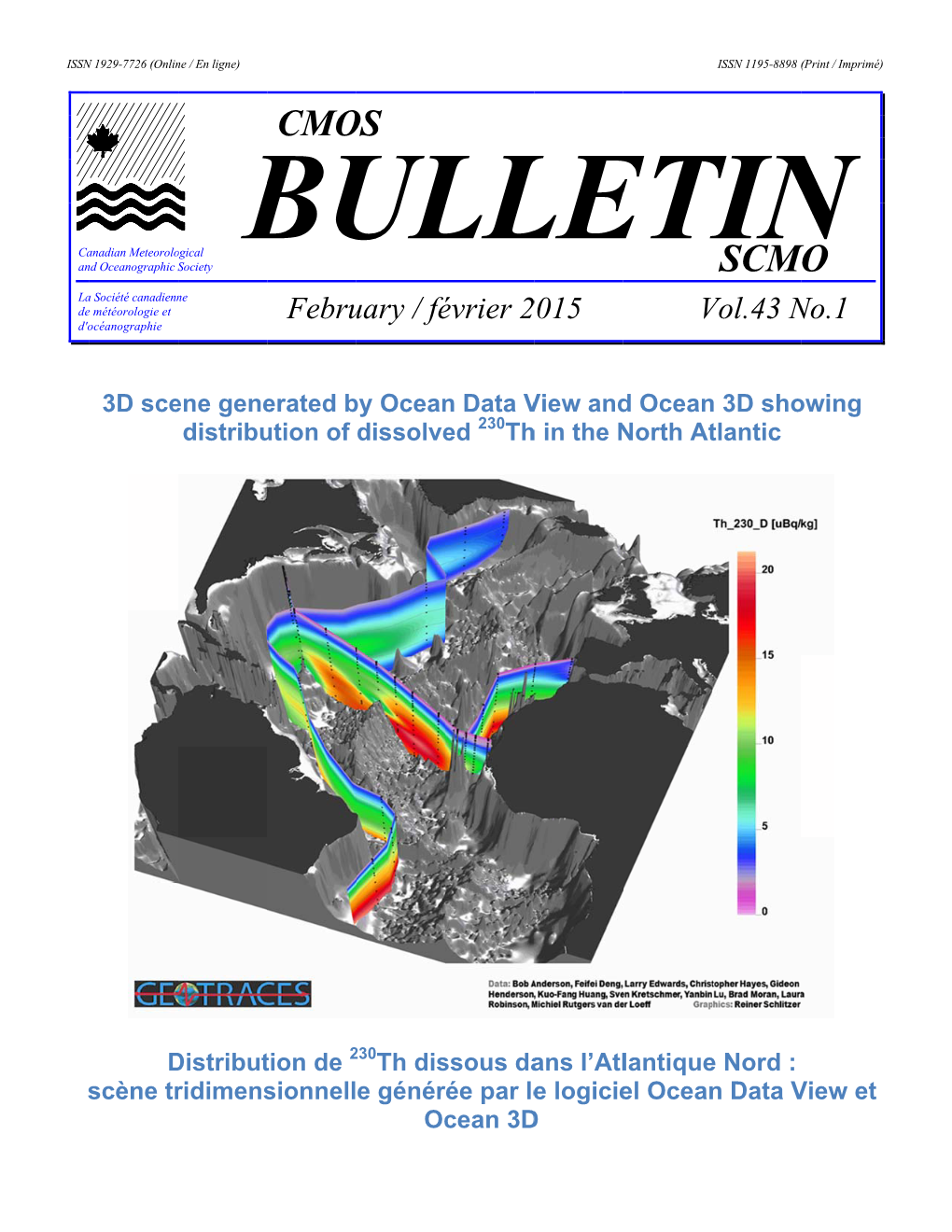 CMOS Bulletin SCMO Volume 43 No. 1 February 2015