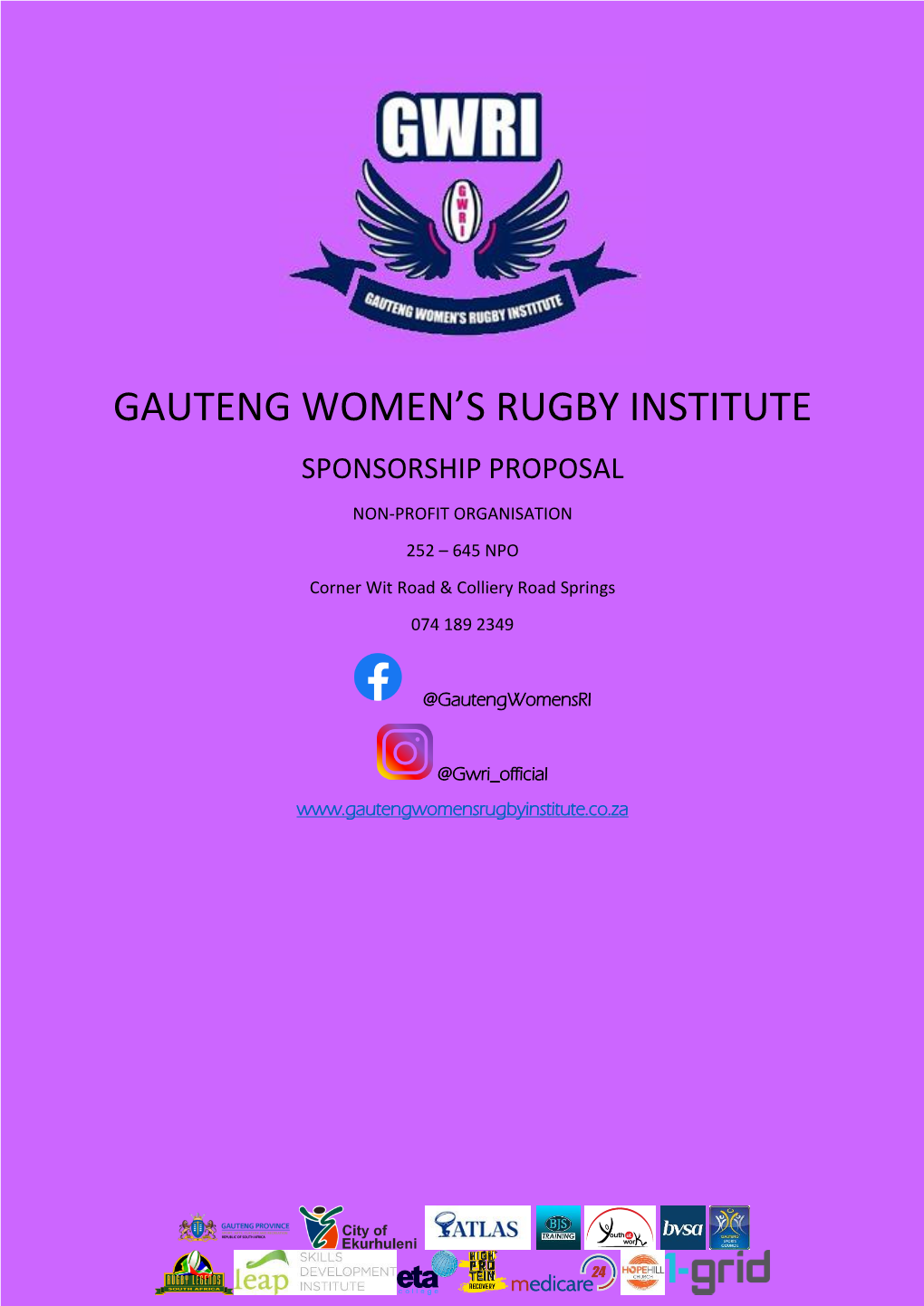 Gauteng Women's Rugby Institute