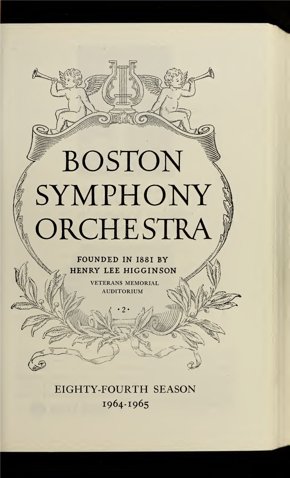 Boston Symphony Orchestra Concert Programs, Season 84, 1964-1965