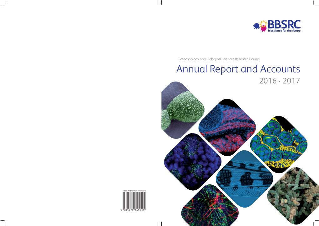 BBSRC Annual Report and Accounts 2016 to 2017 (Print-Ready PDF)