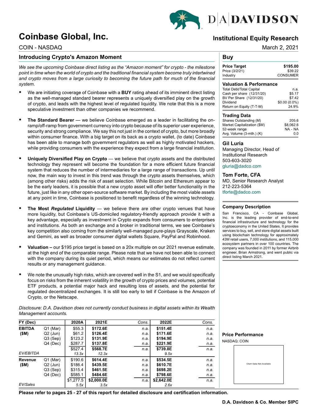 Coinbase Global, Inc