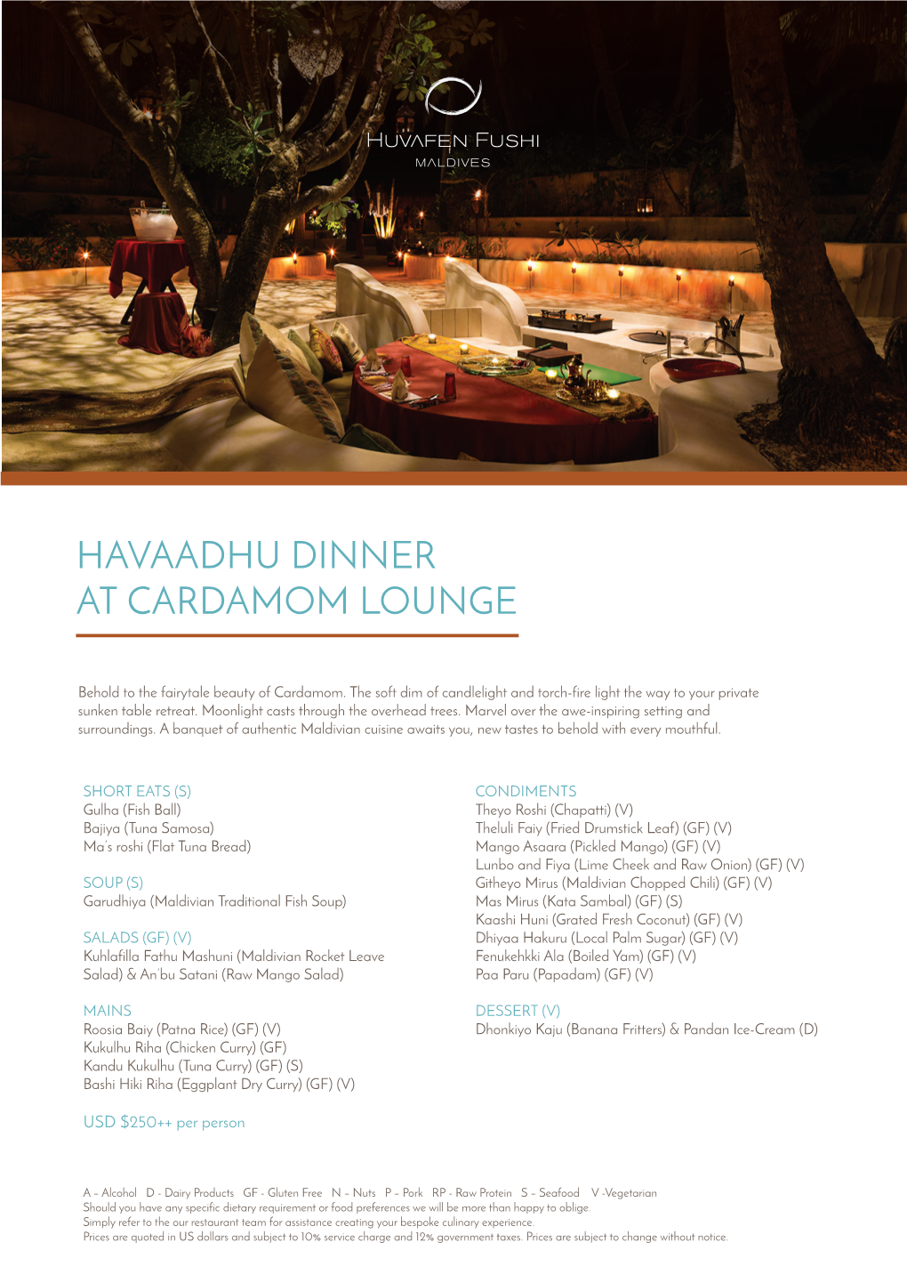 Cardammom Lounge Dinner