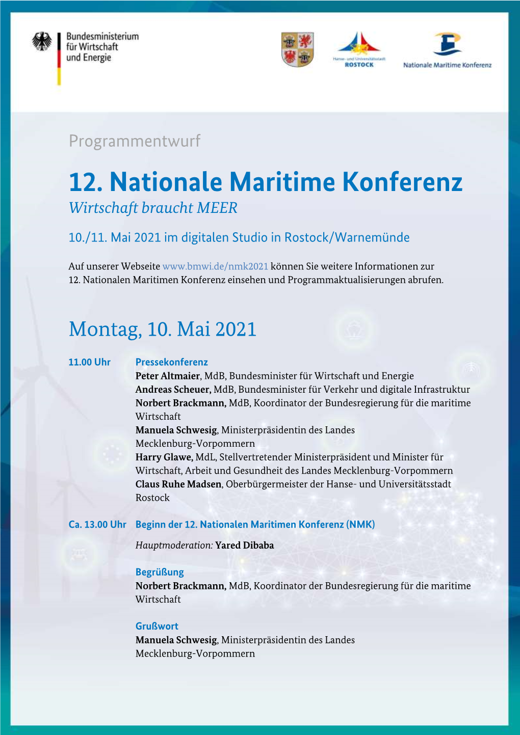 12. Nationale Maritime Konferenz Wirtschaft Braucht MEER