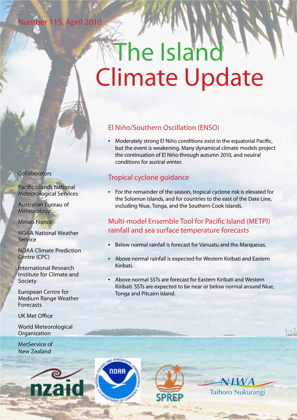 The Island Climate Update