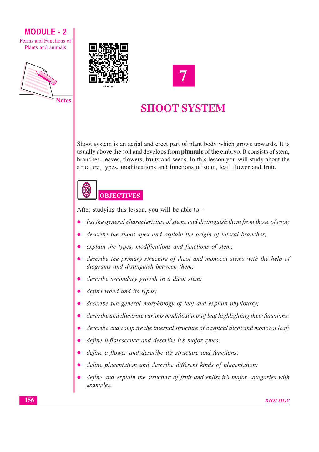 Shoot System Forms and Functions of Plants and Animals