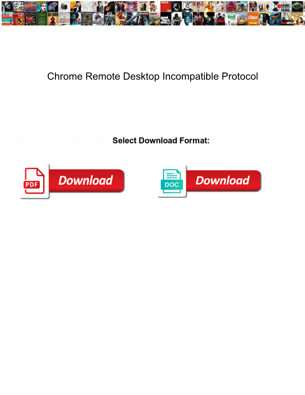 Chrome Remote Desktop Incompatible Protocol