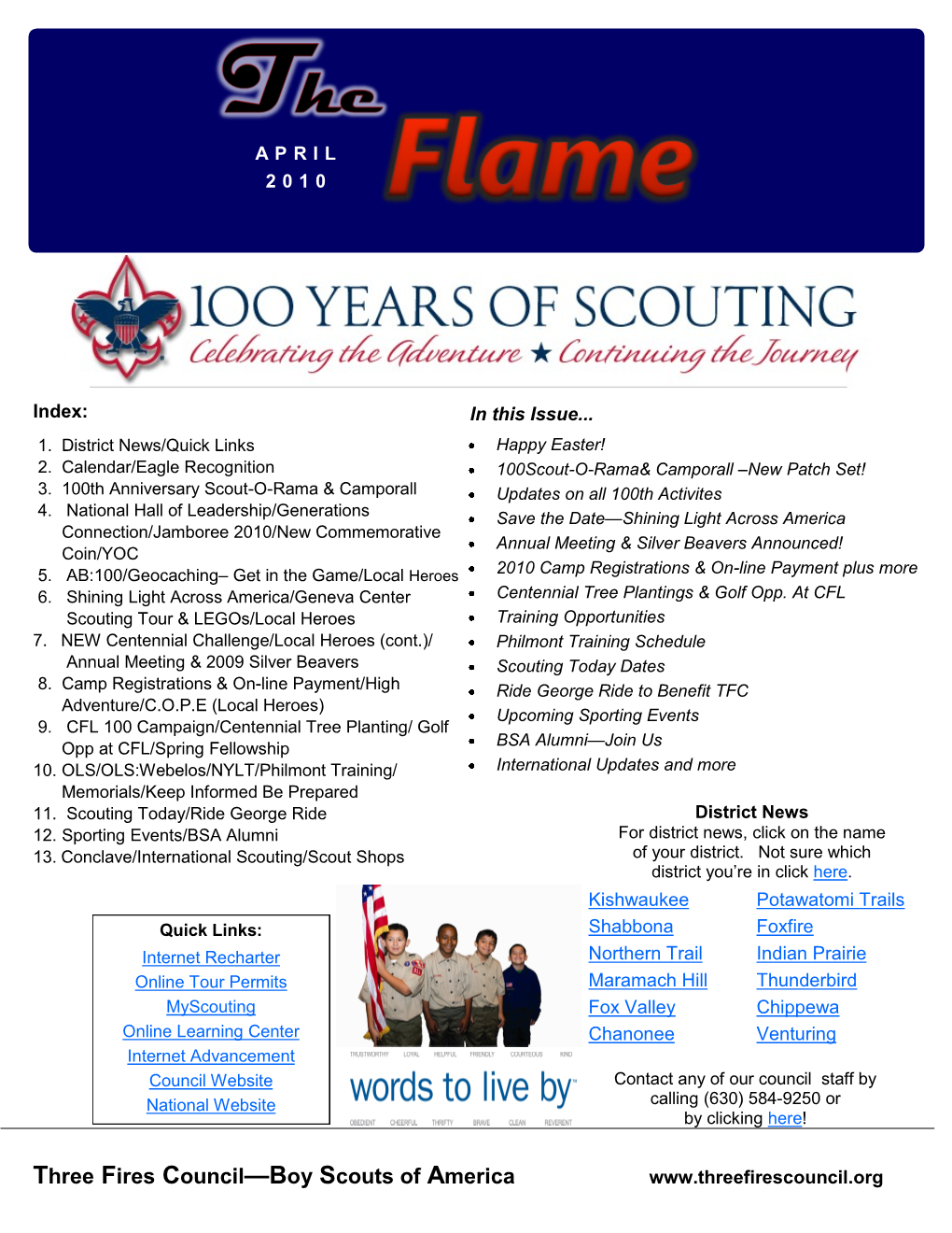 Three Fires Council—Boy Scouts of America Three Fires Council—Boy Scouts of America
