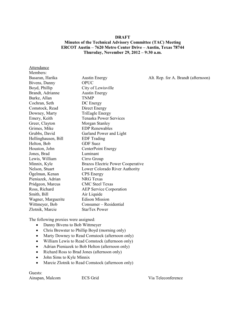 Minutes of the Technical Advisory Committee (TAC) Meeting s2