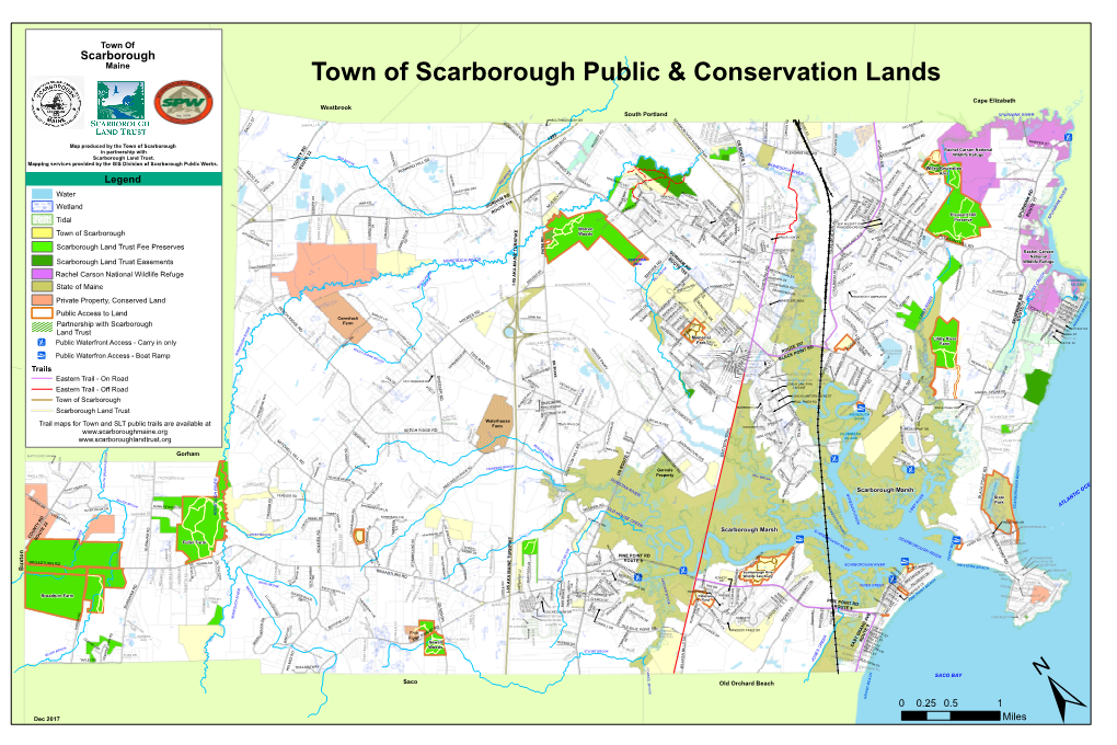 A Map of Conserved Lands in Scarborough