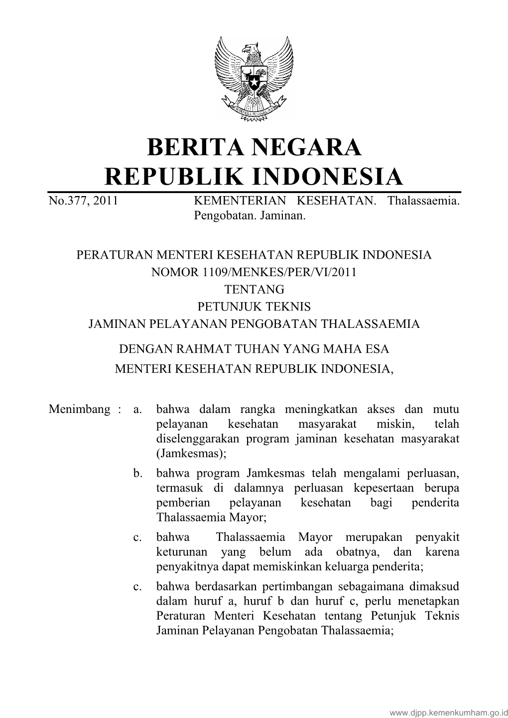 Berita Negara Republik Indonesia