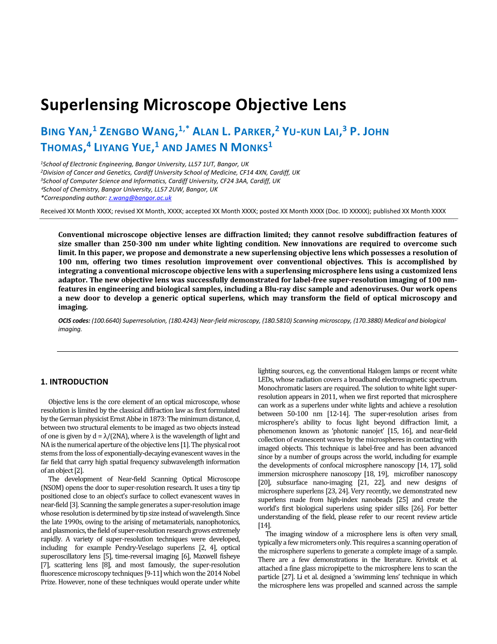Superlensing Microscope Objective Lens