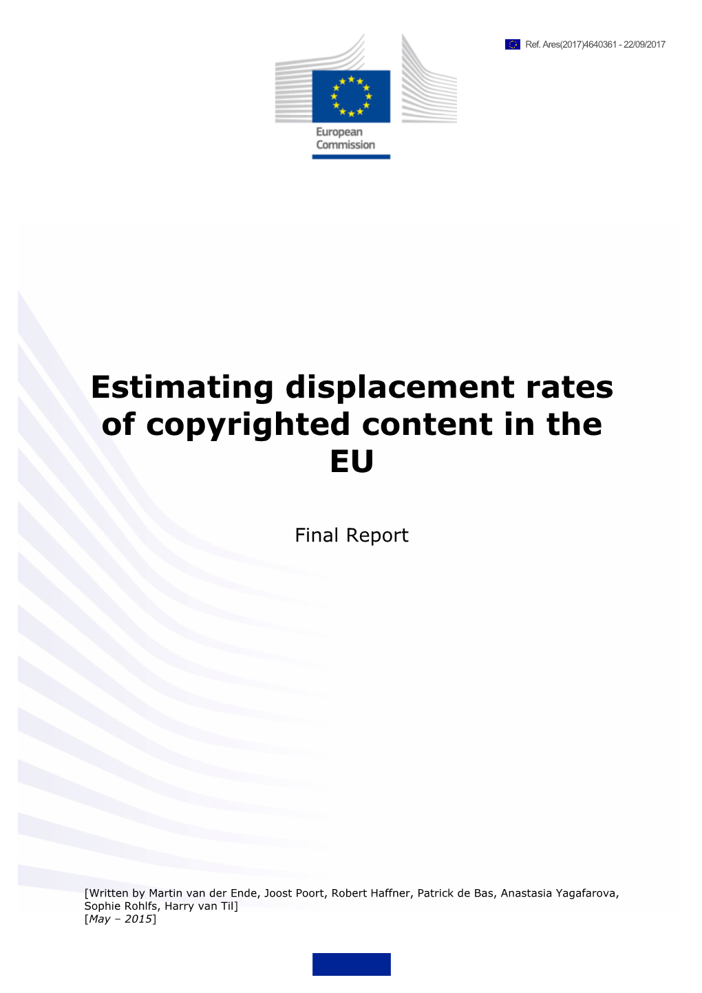 Estimating Displacement Rates of Copyrighted Content in the EU