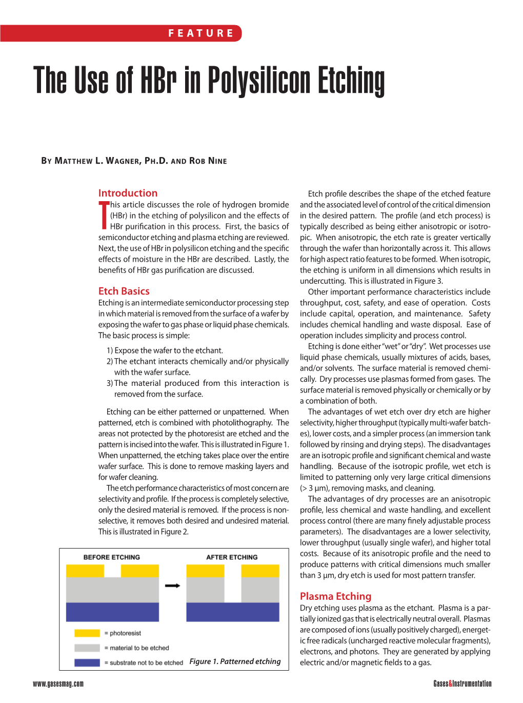 The Use of Hbr in Polysilicon Etching