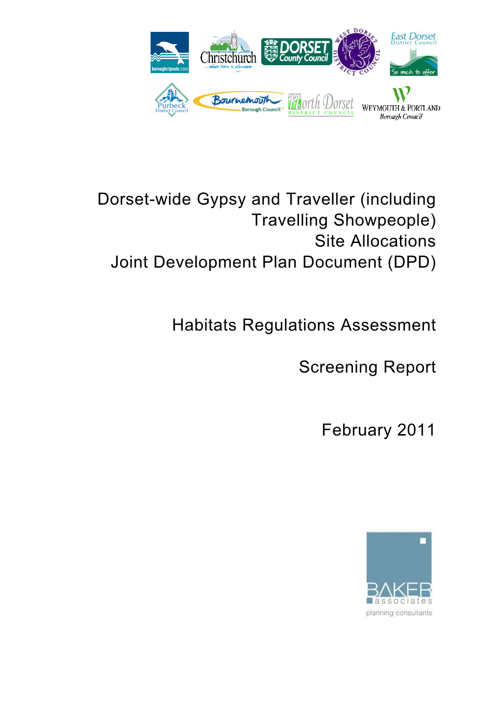 Habitats Regulations Assessment Screening Report