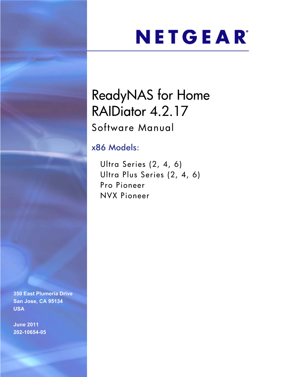 Readynas for Home Raidiator 4.2.17 Software Manual