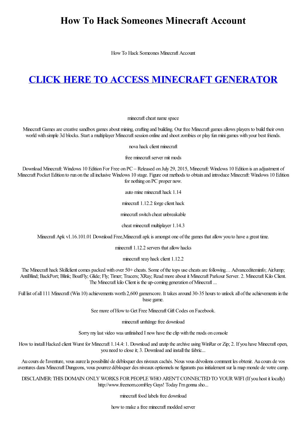 How to Hack Someones Minecraft Account