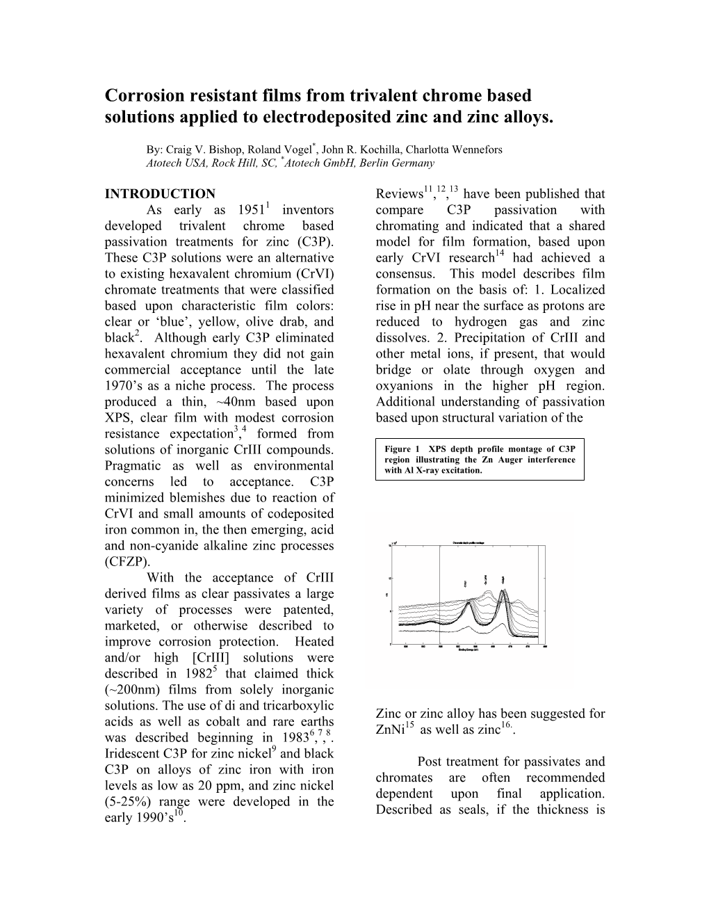 The Passivation of Zinc, Aluminum, and Their Alloys by Immersion In