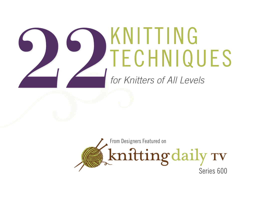 For Knitters of All Levels