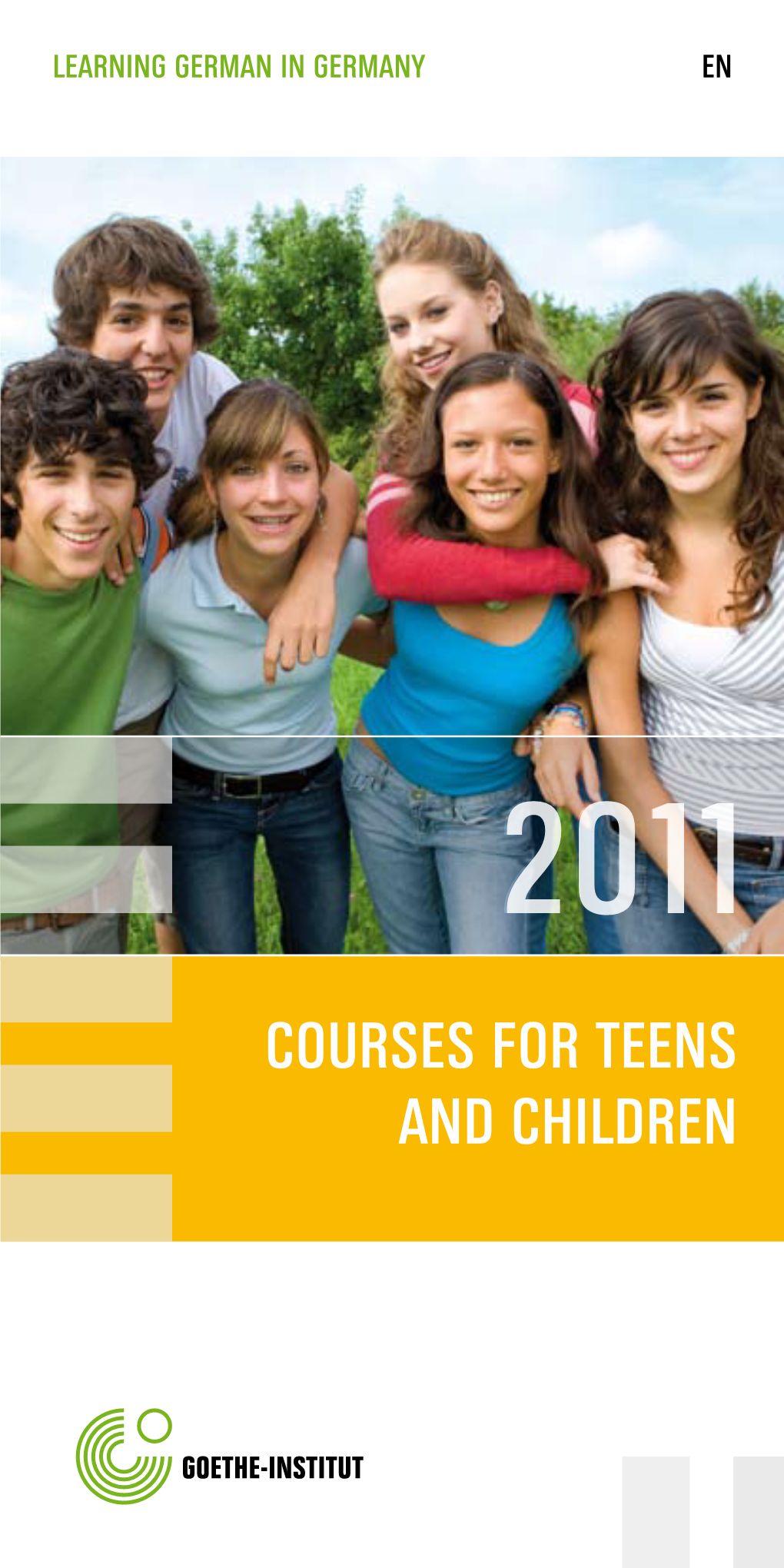 Courses for Teens and Children Contents
