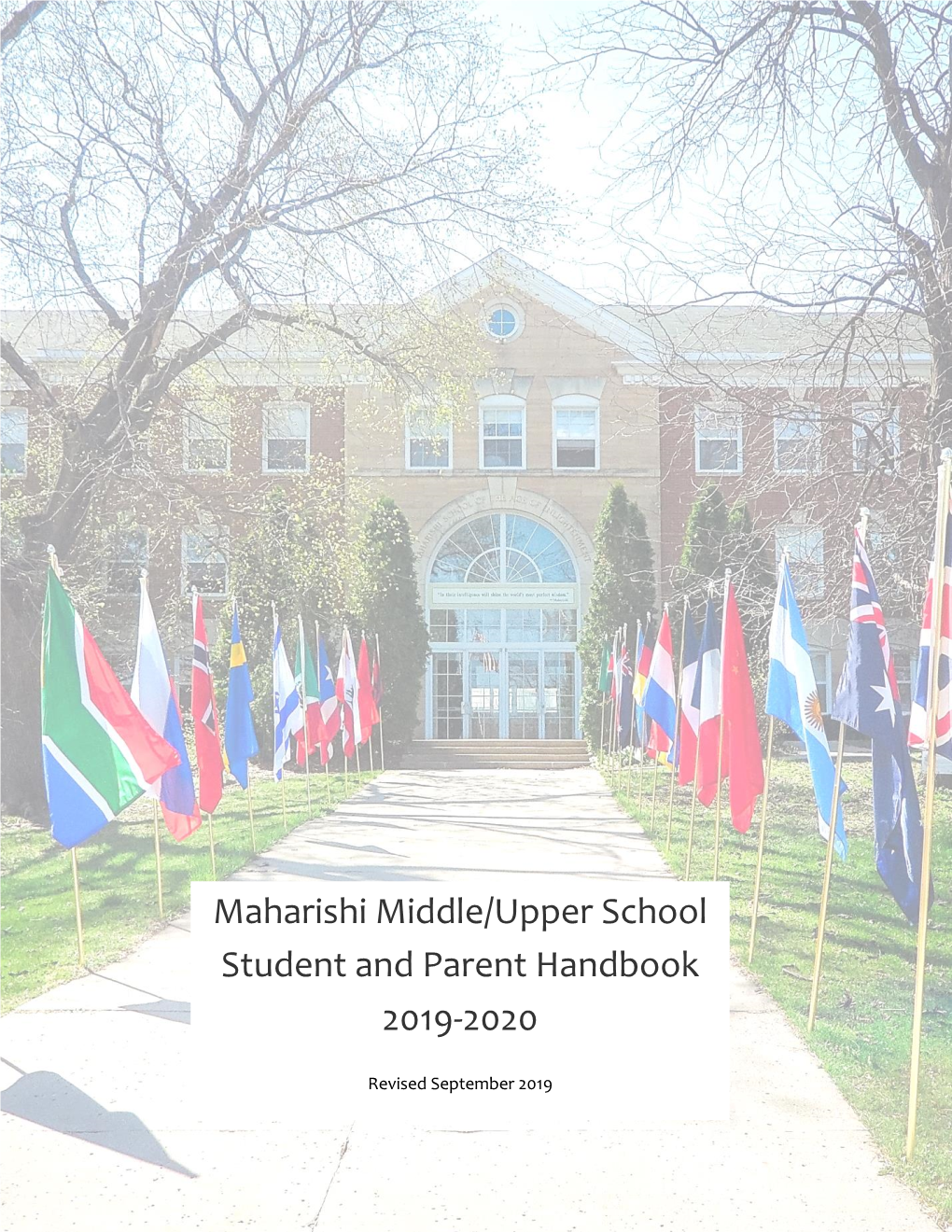 Maharishi Middle/Upper School Student and Parent Handbook