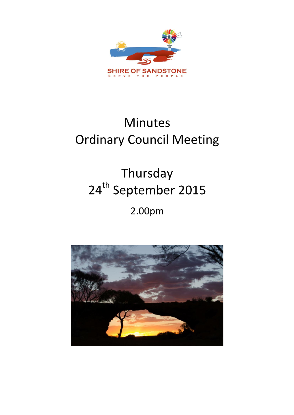 Minutes Ordinary Council Meeting 24 September