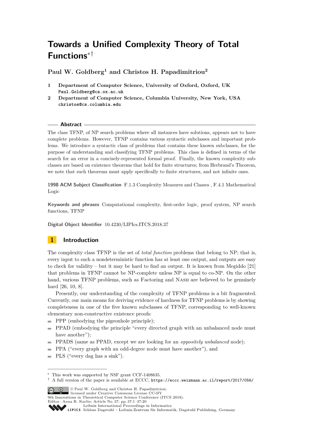 Towards a Unified Complexity Theory of Total Functions