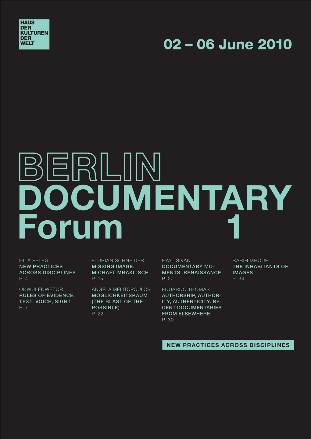 DOCUMENTARY FORUM 1 Is Things One After the Other