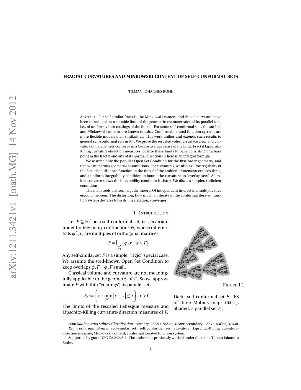 Fractal Curvatures and Minkowski Content of Self-Conformal Sets