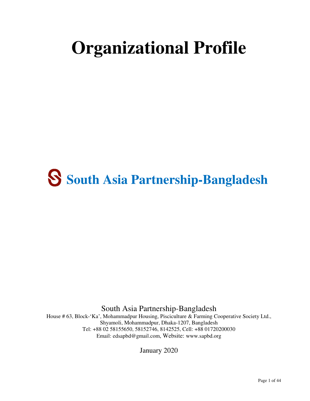 Organizational Profile